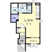 プラシード Ⅰの間取り画像