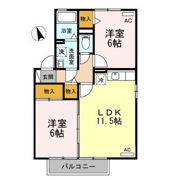 ドゥ・デパール Bの間取り画像