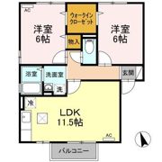 プランドール Aの間取り画像