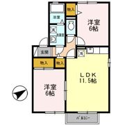 ハイカムールつばさの間取り画像
