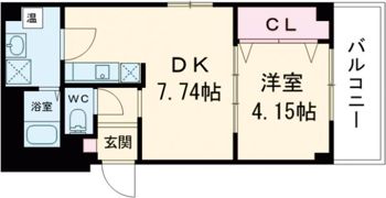 プリエール高井田の間取り画像