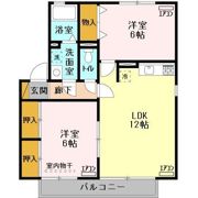 ハイカムール並木の間取り画像