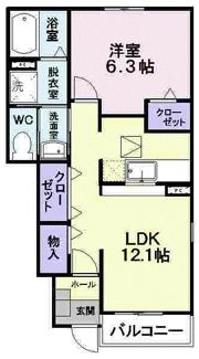 リリエンハイム Aの間取り画像