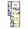 シュガーローズB館の間取り画像