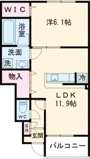 クレール国見の間取り画像