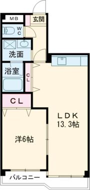 三和平城グランドパレスの間取り画像
