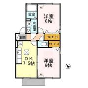 ヒルサイド・テラス Cの間取り画像
