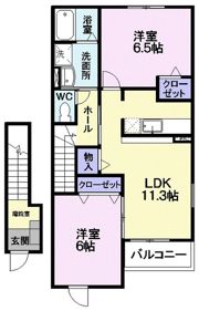 リリエンハイム Aの間取り画像