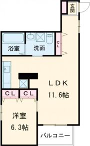 CRYSTAL花園の間取り画像
