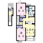 カルチェ・ド・モエ Sの間取り画像