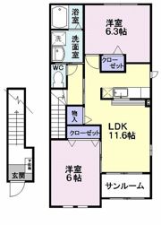 サンフラワーの間取り画像