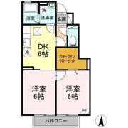 パルク オベルジーヌ Aの間取り画像