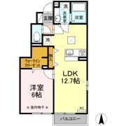 セジュール しらたか Aの間取り画像