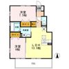 リザイア B棟の間取り画像
