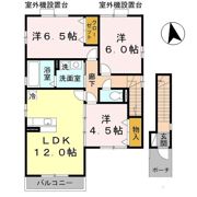 ヴィラ弐番館の間取り画像