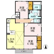 アプロディール ハート Ⅲの間取り画像