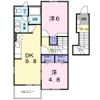 ロイヤルガーデンハイツBの間取り画像