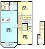 トレステーラUSA Bの間取り画像