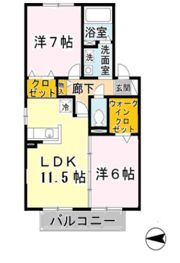 RISA A棟の間取り画像