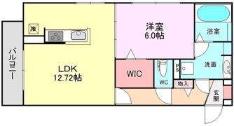 Present Well D－roomの間取り画像