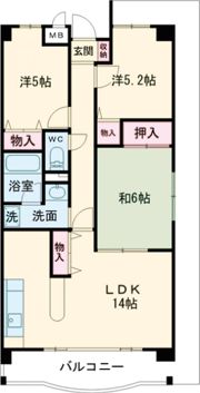 コンフォール東花園の間取り画像