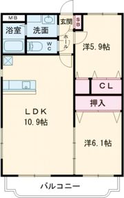 はなみずきI番館の間取り画像