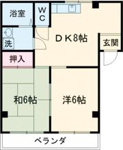 筒井マンションの間取り画像