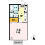 サンハイム森町 Aの間取り画像