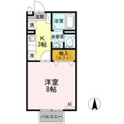 サンハイム森町 Aの間取り画像