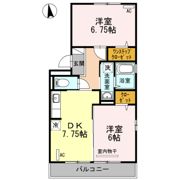 エクレール美濃屋 Cの間取り画像