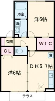 クレールメゾン Dの間取り画像