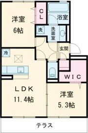グランドール皆春の間取り画像
