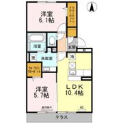 ポペット中島Ⅱの間取り画像