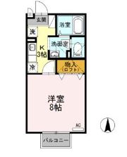 サンハイム森町C棟の間取り画像