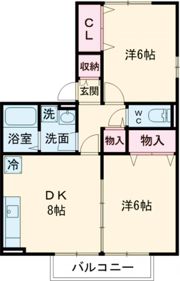 クレールメゾン Dの間取り画像