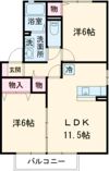 セジュールK’s Ⅱの間取り画像