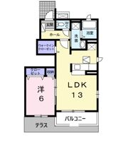 パストラル川部Aの間取り画像