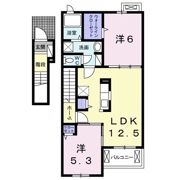 クラール元山Eの間取り画像