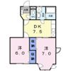 アルペジオ南 Aの間取り画像