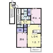 ピースフルハイツ Bの間取り画像