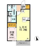 リビングタウン高松中央 A棟の間取り画像