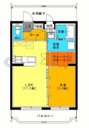 ユーミー金色の間取り画像