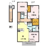 D-room延時 B棟の間取り画像