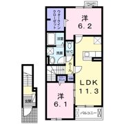 ヴィラ・エクセレンス Aの間取り画像