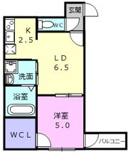 フジパレス田中町の間取り画像