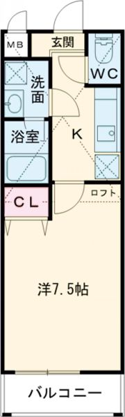 ポプラーレ狭山の間取り画像