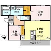 エクセレント曙川東Ⅱの間取り画像