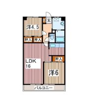 リバーヒルズの間取り画像