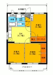 ユーミー渡邉の間取り画像