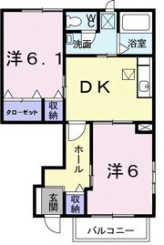 レジデンスさくら台Aの間取り画像